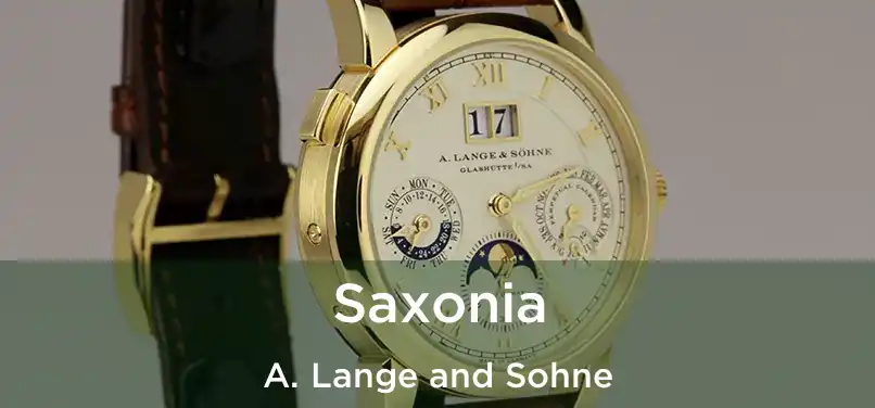 Saxonia A. Lange and Sohne